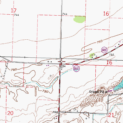 Topographic Map of Township of Portage, OH