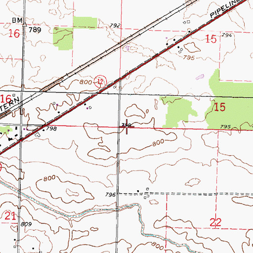 Topographic Map of Township of Washington, OH