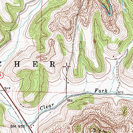 Topographic Map of Township of Archer, OH