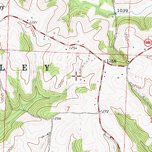 Topographic Map of Township of Rumley, OH