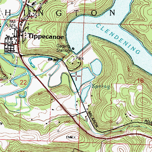 Topographic Map of Township of Washington, OH