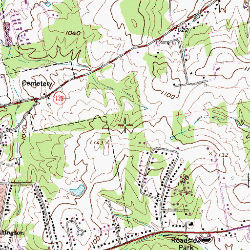 Topographic Map of Township of Liberty, OH