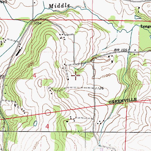 Topographic Map of Township of Paint, OH