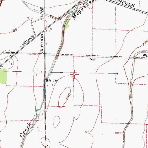 Topographic Map of Township of Lyme, OH