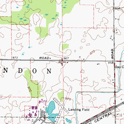 Topographic Map of Township of New London, OH