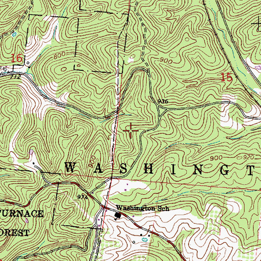 Topographic Map of Township of Washington, OH