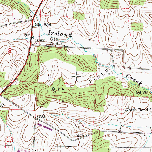 Topographic Map of Township of Brown, OH