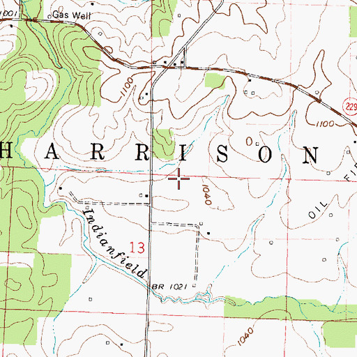 Topographic Map of Township of Harrison, OH