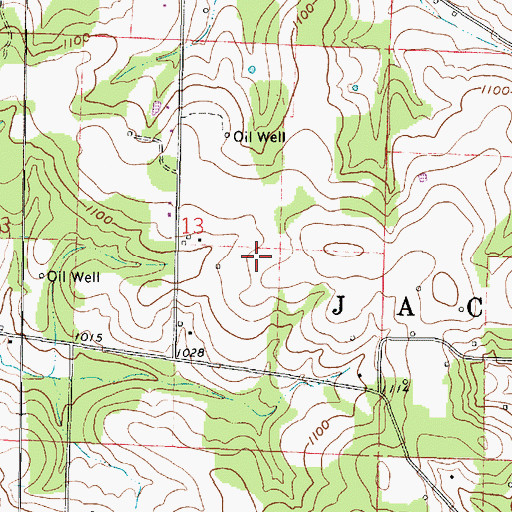 Topographic Map of Township of Jackson, OH