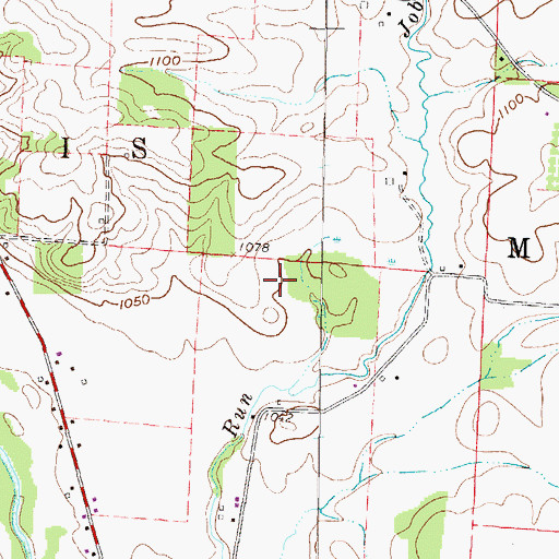 Topographic Map of Township of Morris, OH