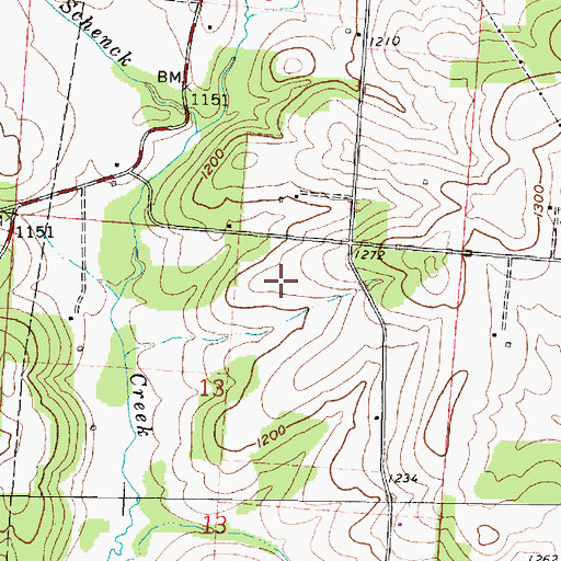 Topographic Map of Township of Pike, OH