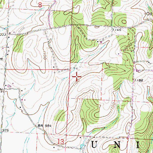 Topographic Map of Township of Union, OH