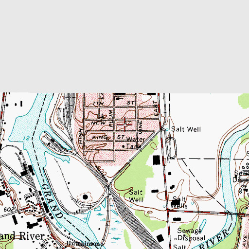Topographic Map of Village of Fairport Harbor, OH