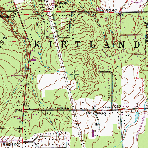 Topographic Map of City of Kirtland, OH
