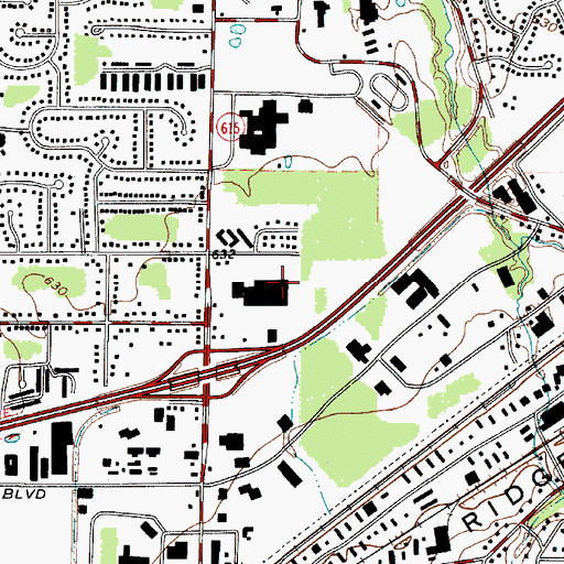 Topographic Map of City of Mentor, OH
