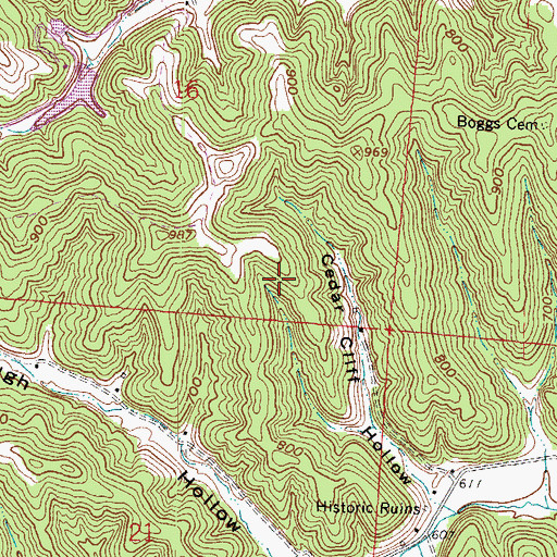 Topographic Map of Township of Aid, OH