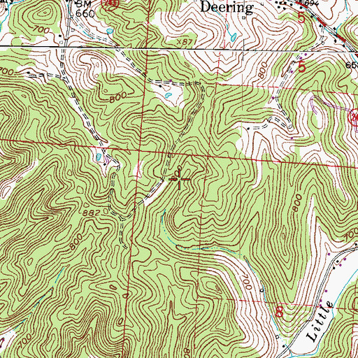 Topographic Map of Township of Perry, OH