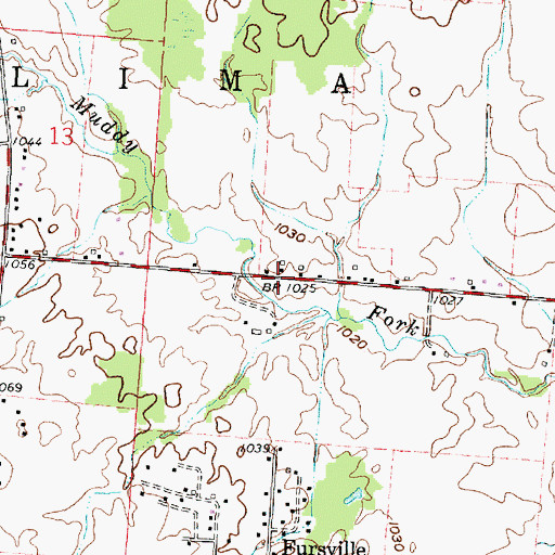 Topographic Map of City of Pataskala, OH