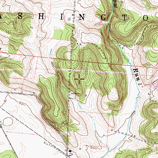Topographic Map of Township of Washington, OH