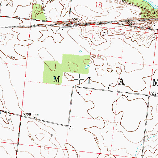 Topographic Map of Township of Miami, OH