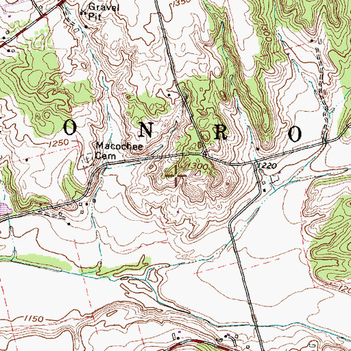 Topographic Map of Township of Monroe, OH