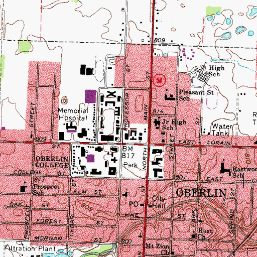 Topographic Map of Township of Russia, OH