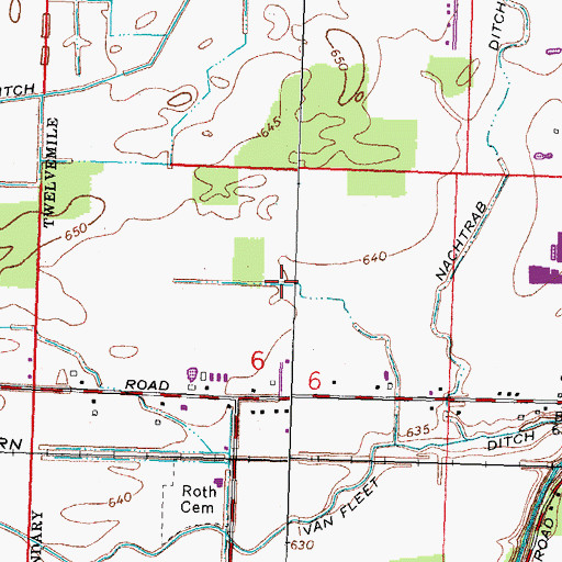 Topographic Map of Township of Monclova, OH