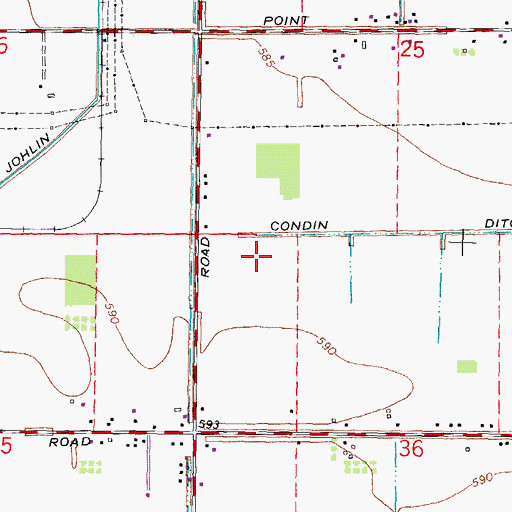 Topographic Map of City of Oregon, OH