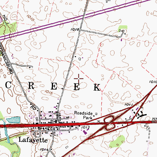 Topographic Map of Township of Deer Creek, OH