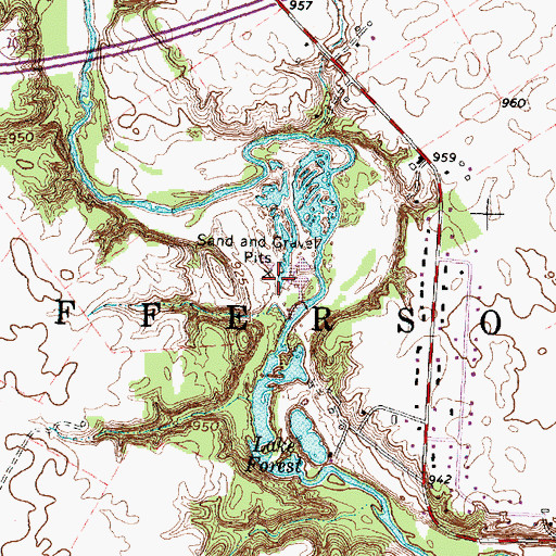 Topographic Map of Township of Jefferson, OH