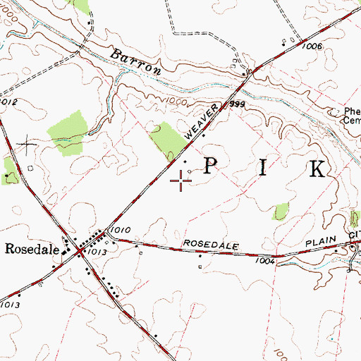 Topographic Map of Township of Pike, OH
