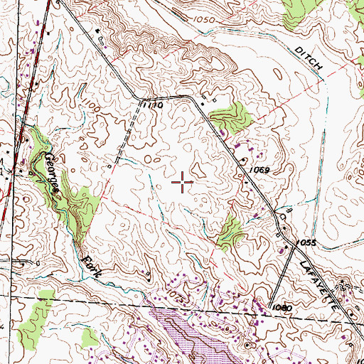 Topographic Map of Township of Somerford, OH