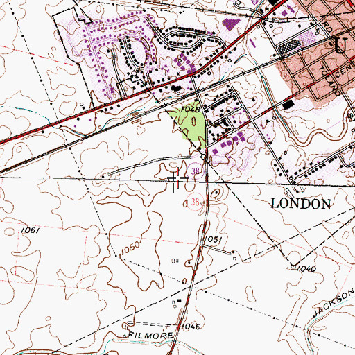 Topographic Map of Township of Union, OH