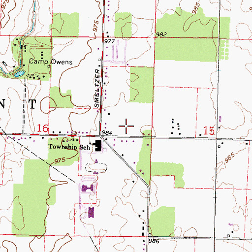 Topographic Map of Township of Pleasant, OH