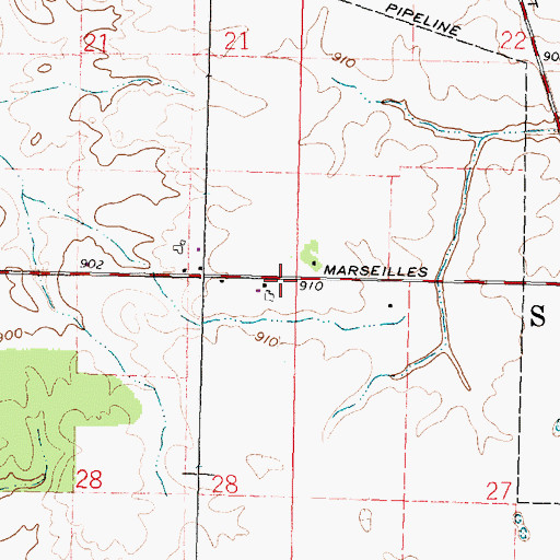 Topographic Map of Township of Salt Rock, OH