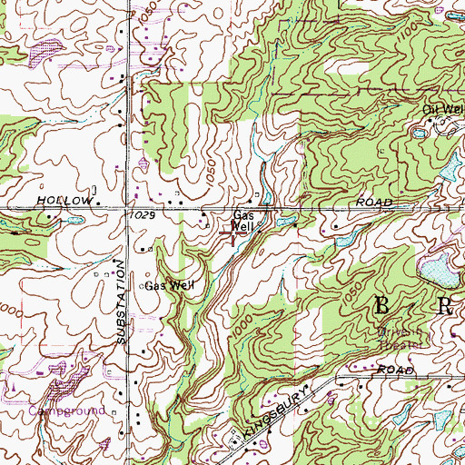 Topographic Map of Township of Brunswick Hills, OH