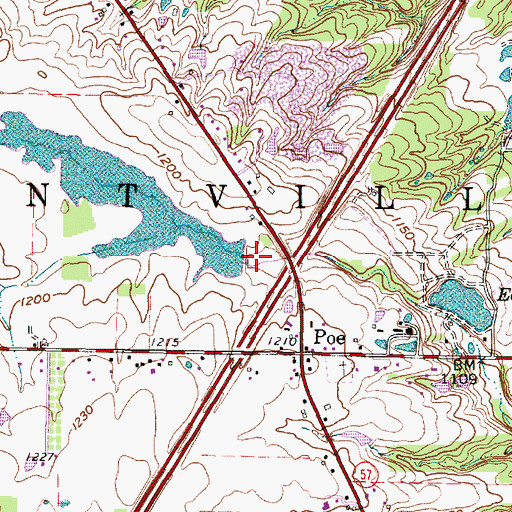 Topographic Map of Township of Montville, OH