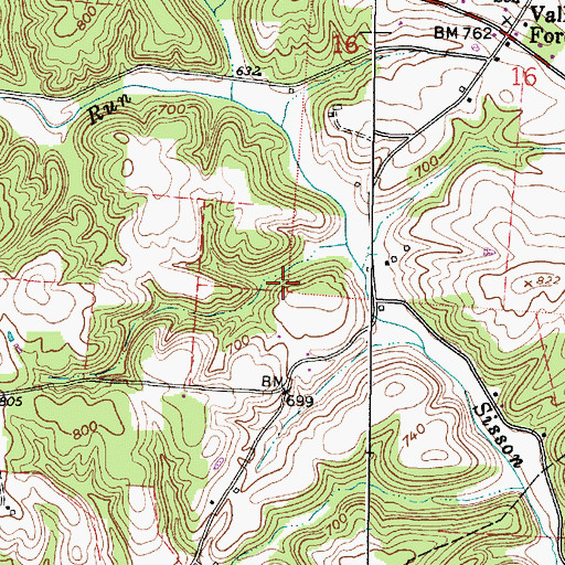 Topographic Map of Township of Columbia, OH