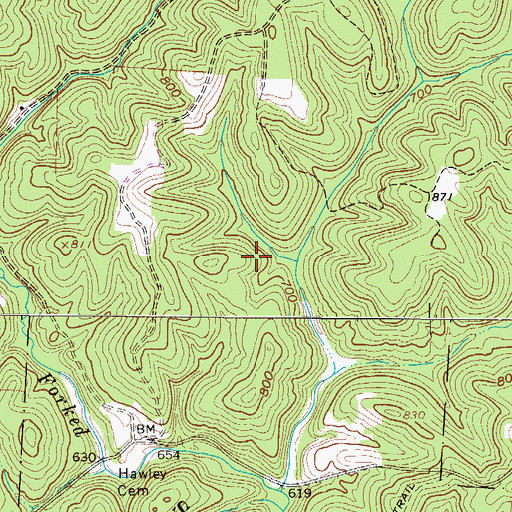 Topographic Map of Township of Olive, OH