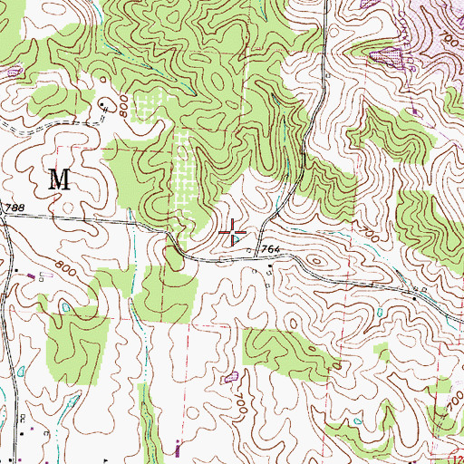 Topographic Map of Township of Salem, OH