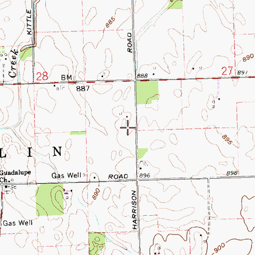 Topographic Map of Township of Franklin, OH