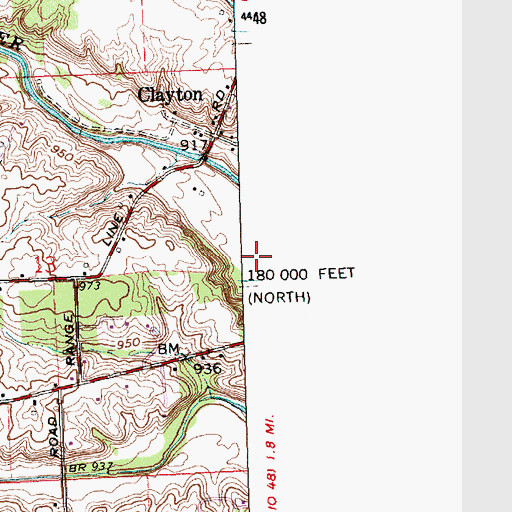 Topographic Map of Township of Newberry, OH
