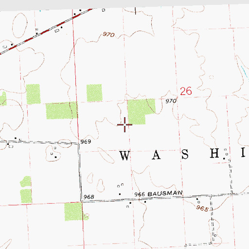 Topographic Map of Township of Washington, OH