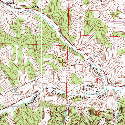 Topographic Map of Township of Bethel, OH