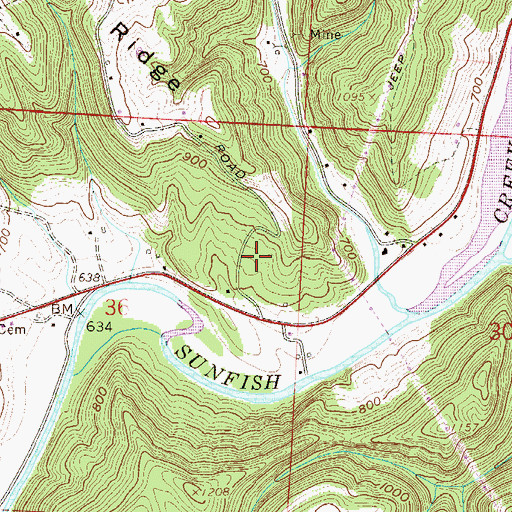 Topographic Map of Township of Salem, OH