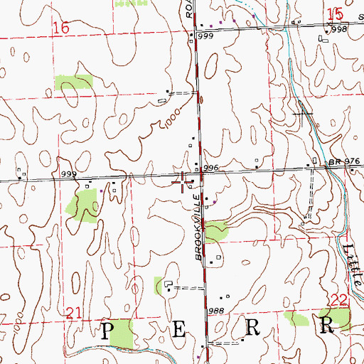Topographic Map of Township of Perry, OH