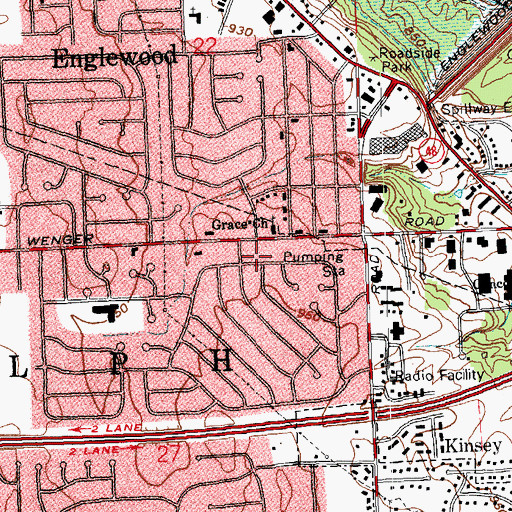 Topographic Map of Township of Randolph (historical), OH