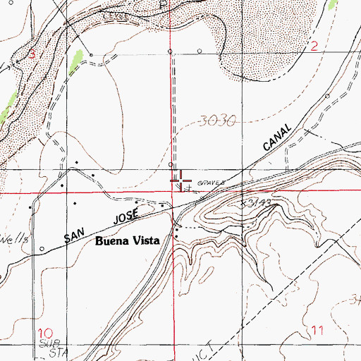 Topographic Map of Sanchez Monument, AZ
