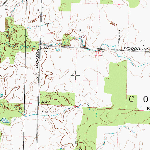 Topographic Map of Township of Congress, OH