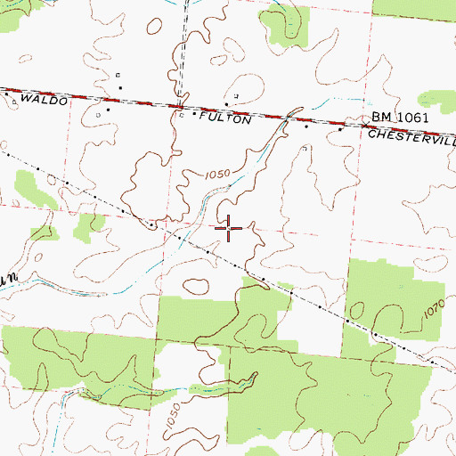 Topographic Map of Township of Lincoln, OH